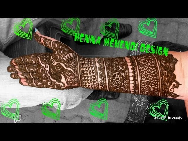 How to make HENNA Indian Pakistani Henna Design Full hand