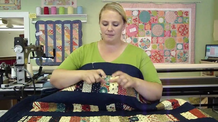 Jelly Roll Week - Sarah talks about the coins quilt