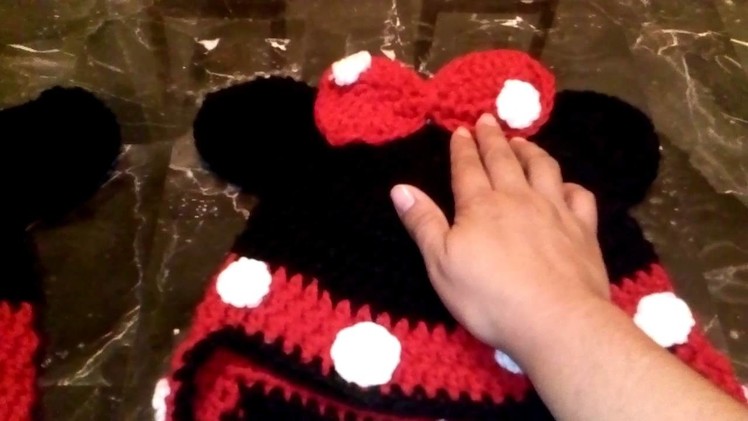 MICKEY AND MINNIE MOUSE CROCHET HATS