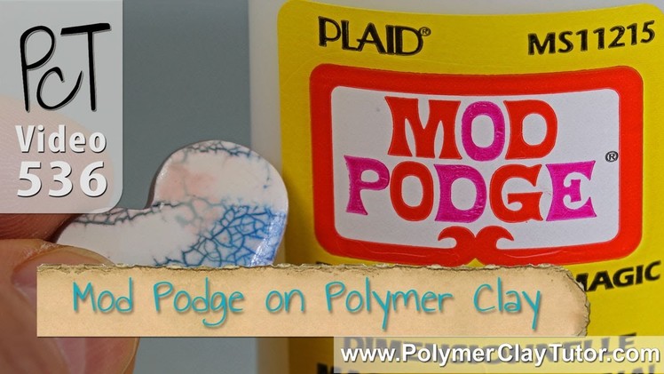 Mod Podge Dimensional Magic on Polymer Clay