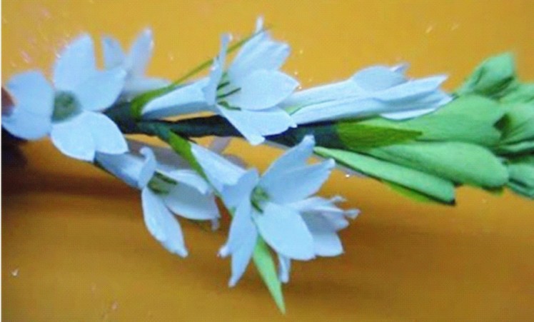Paper flower - Tuberose. Rajnigandha