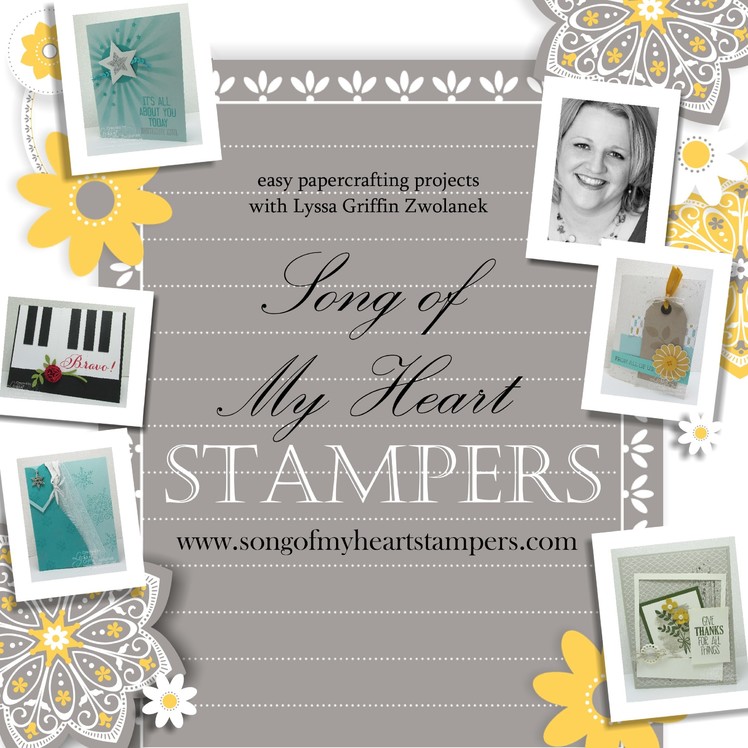 Pinwheel Fold Card Tutorial Song of My Heart Stampers