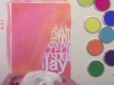 Sealing PanPastels with a Gelli Plate