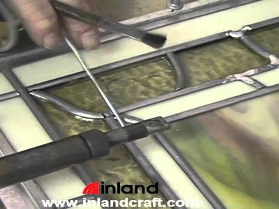 Soldering a Leaded Stained Glass Panel