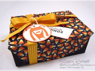 Stampin Up Gift Card Envelope Thinlits Halloween Box
