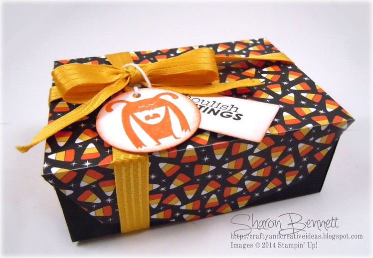 Stampin Up Gift Card Envelope Thinlits Halloween Box