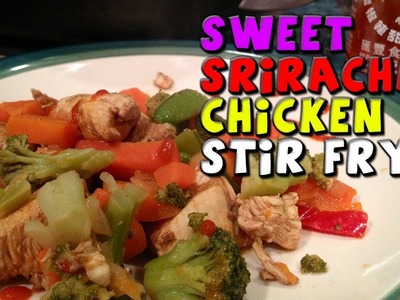 Sweet Sriracha CHICKEN Stir Fry Recipe (Healthy.Bodybuilding)