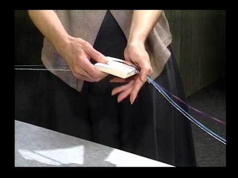 Tablet Weaving:  How to make a continuous warp