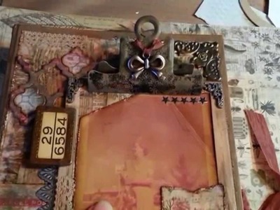 Tim Holtz CONFIGURATIONS BOOK USING HIS WALLFLOWER PAPER LINE