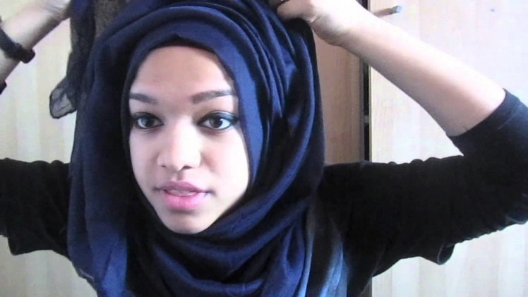 Voluminous messy layered hijab tutorial (my everyday hijab style)