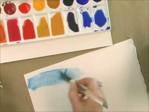 Watercolor Techniques with Acrylic Paint - How to Paint a  Wash
