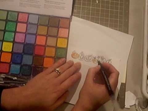 Watercoloring using Pastels and Blender Pen