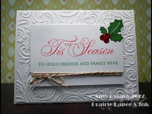 AmyR's 2012 Christmas Series - Cards 1 & 2