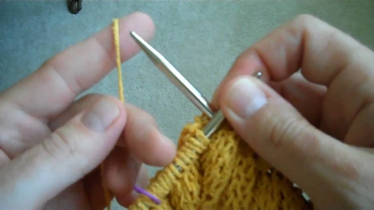Applied i-cord Bind-off part 1