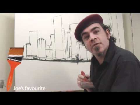 Art Lesson: How to Paint a City using Acrylic Paint