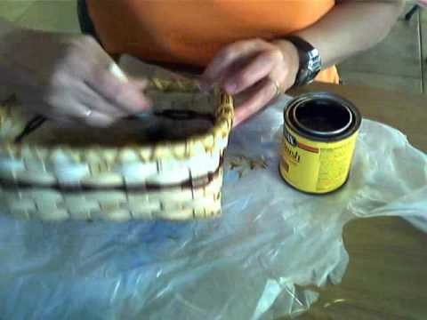 Basket Weaving Video #12--Staining Your Basket
