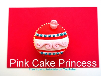 Christmas Cupcakes - How-to Make a Christmas Bauble Cupcake or Ball Ornament Cupcake