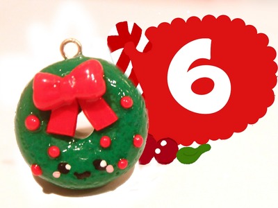 ❤ Christmas Wreath! Kawaii Christmas 6 -Polymer Clay tutorial