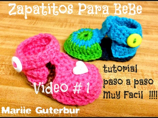 Como hacer Zapatitos para Bebe: Video Tutorial #1 "Suela"