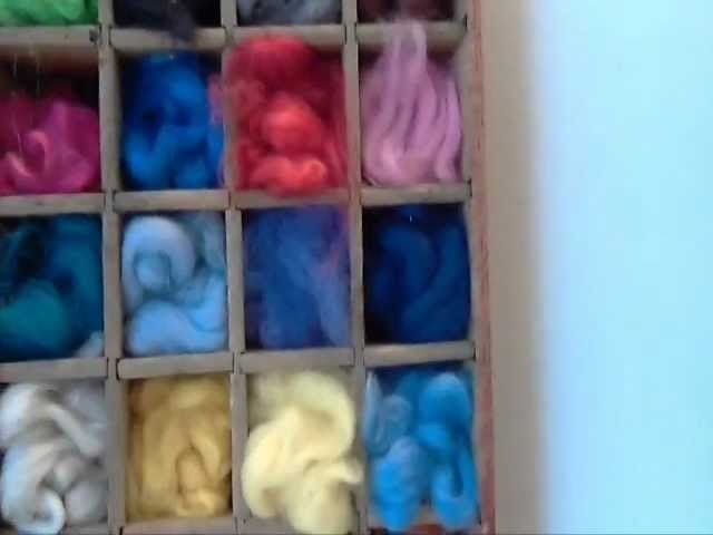 Creative Storage for Wool Roving and Yarns