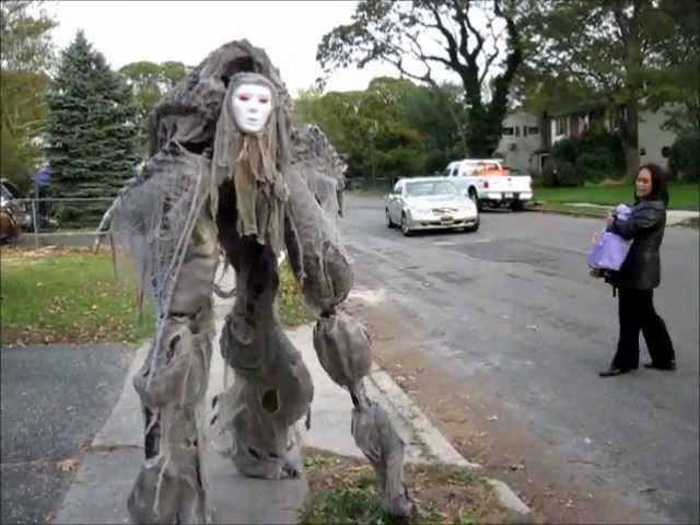 Creepy Creature quad Stilt Costume Halloween 2011 - Handmade