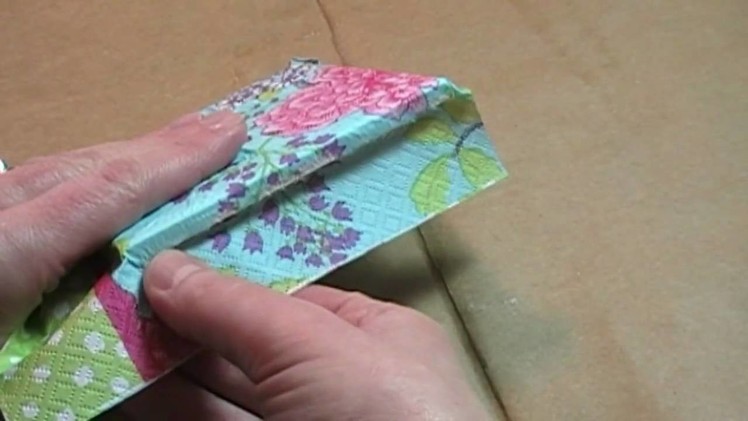 Curbly Video: Use a paper napkin to make a decorative . 