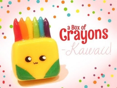 ◕‿‿◕ Crayons! Kawaii Friday 54 (Tutorial in Polymer Clay)