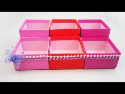 How to make a cosmetics organizer with gift boxes (◕‿◕✿) - EP