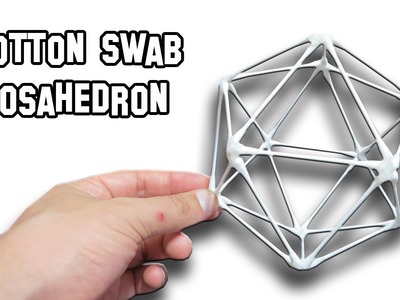 How To Make a Cotton Swab Icosahedron | Cool Science Experiment