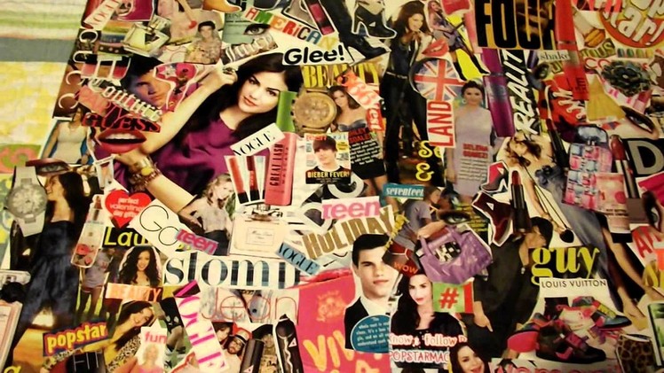 How to make a magazine collage