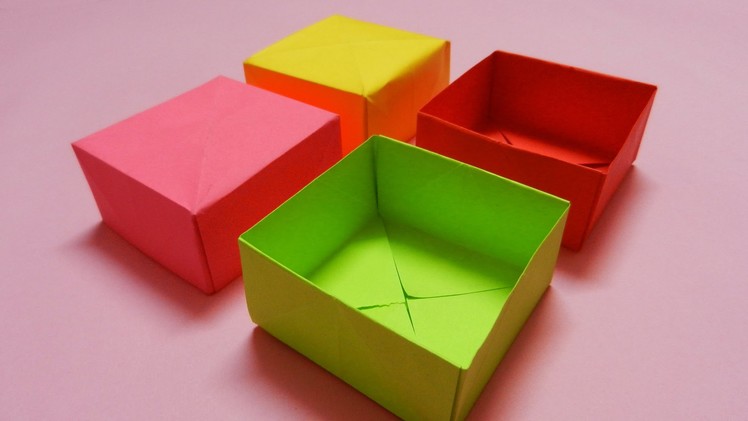 How to make a Paper Box - easy paper box HD Tutorial