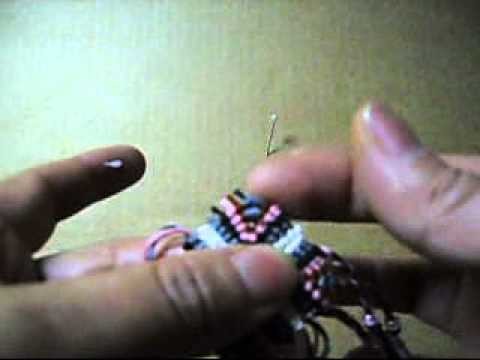 How To Make a Square Macrame Earrings With thread-5.wmv