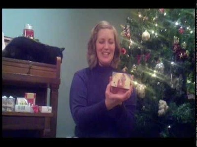 How to Make Gift Boxes from Christmas Cards