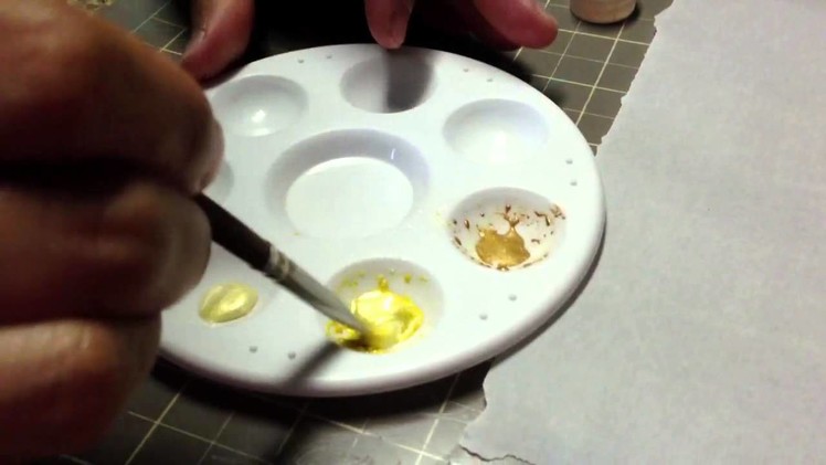 How to make gold paint for sugarcraft painting
