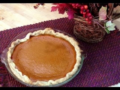 How to Make Homemade Pumpkin Pie from Scratch - Recipe Laura In The Kitchen Episode 63