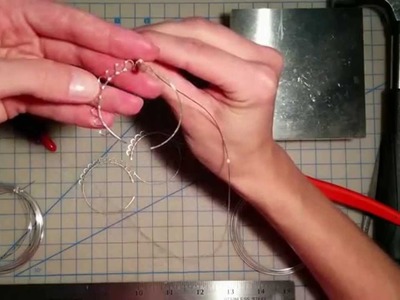 How to Make Large Hoop Earrings with a Floral Design