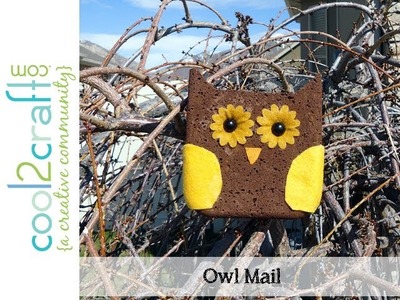How to Make Owl Postcard Mail from a Sponge by Candace Jedrowicz
