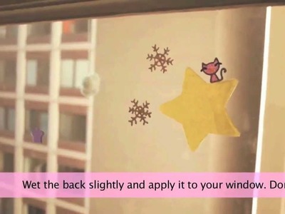 How To Make Snowflake Window Stickers - Violet LeBeaux