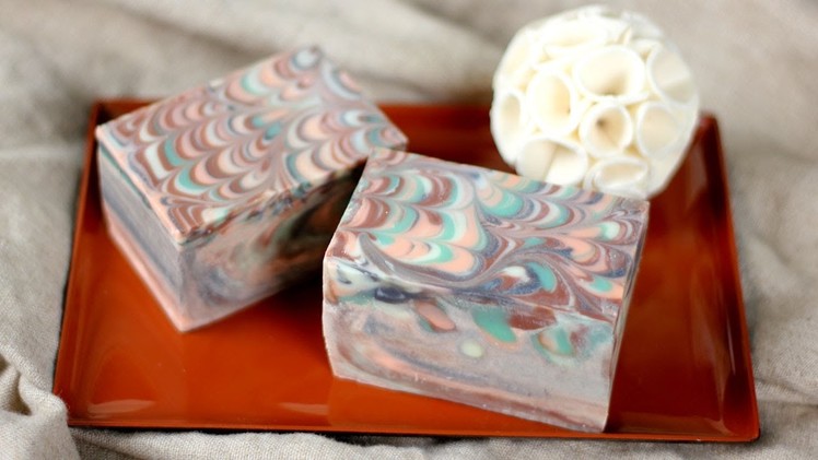 How to Make the Perfect Peacock Swirls in Soap