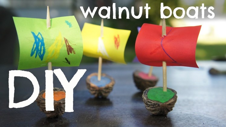 How to Make Walnut Shell Boats