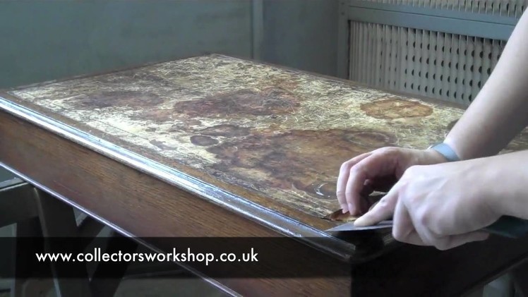 How to Replace a Leather Desk Top - Part 1 - Preparation.