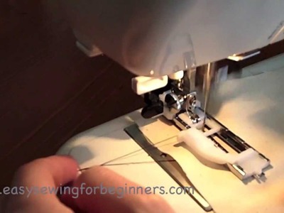 How to Sew a Buttonhole Using The Automatic Buttonhole Janome 'R' Foot