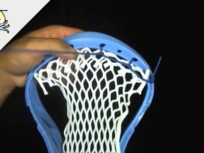How to String a Lacrosse Head Topstring (Triangle Technique)