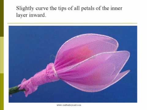 Instruction for nylon flower - lotus