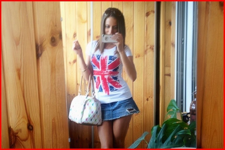 Jean Skirt + Union Jack Outfit Of The Day♡OOTD 40