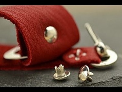 Jewelry How To - Use a Silver Rivet on Leather Bracelets