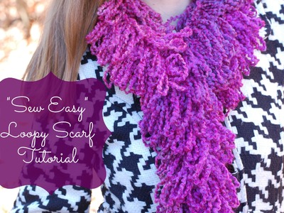 Loopy scarf sewing tutorial