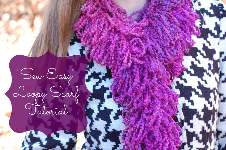 Loopy scarf sewing tutorial