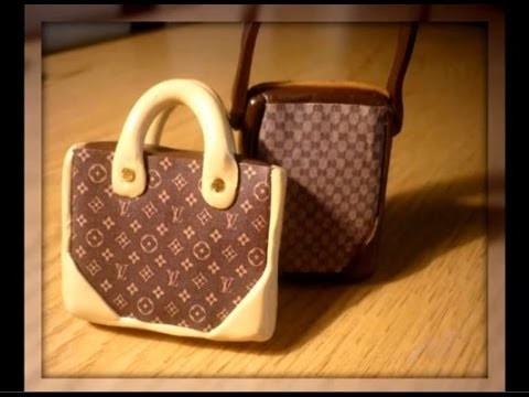 Louis Vuitton Polymer clay Bag - Tutorial borsa Louis Vuitton in Fimo