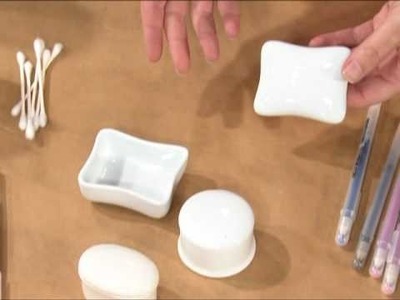 Make Gifts Decorate Un-Glazed Porcelain with Pens